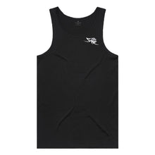 Load image into Gallery viewer, mens-black-grey-white-gym-wear-apparel-tank-top-singlet-fitness-apparel-strive-to-conquer-flex-tank-top-small
